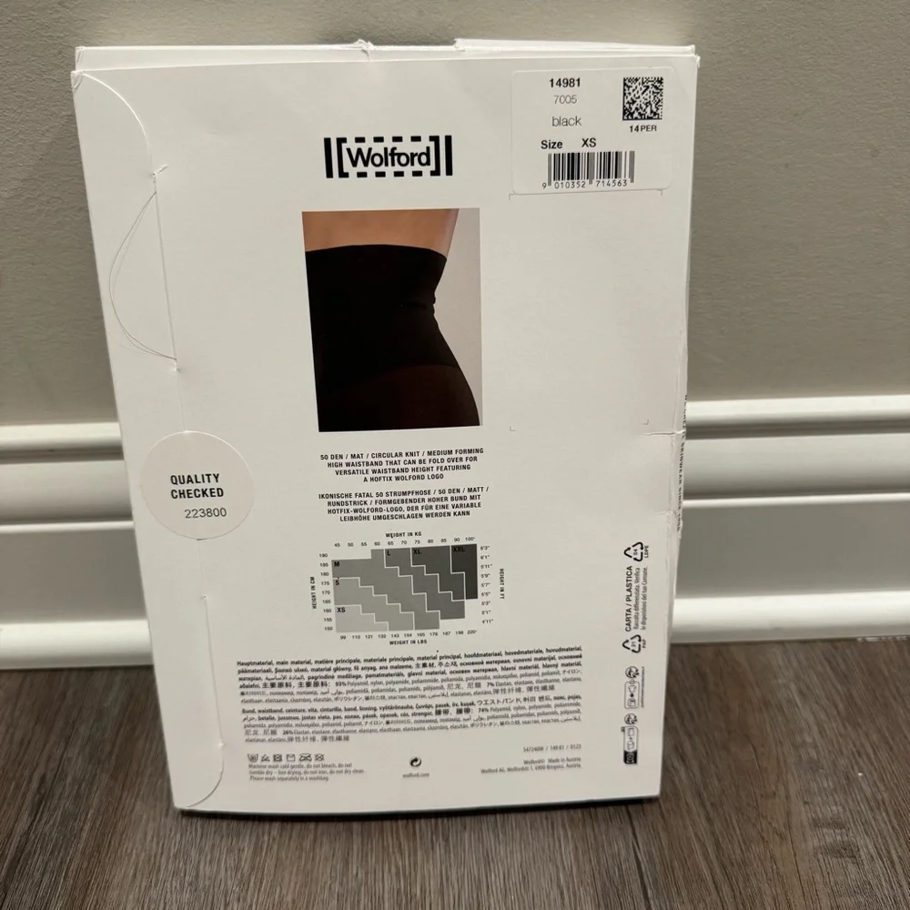 Wolford Fatal High Waist Iconic Sculpting Tights in Black